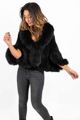 Women's exclusive mink coat Divna Black